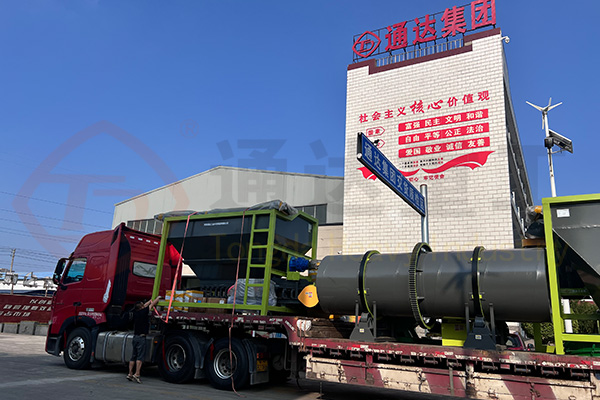 貴州遵義有機肥生產(chǎn)線發(fā)貨現(xiàn)場